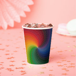 Spectrum wheel made of bricks pappbecher