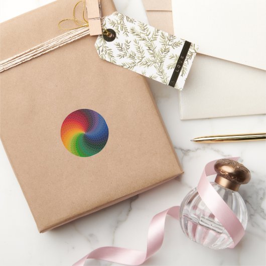 Spectrum wheel made of bricks runder aufkleber (Schenken)