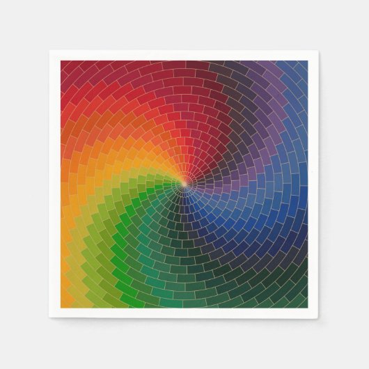 Spectrum wheel made of bricks serviette (Vorderseite)