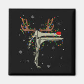 Speculum Reindeer Xmas Light Medical Ob Gyn Nurse Magnet (Vorne)