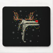 Speculum Reindeer Xmas Light Medical Ob Gyn Nurse  Mousepad (Vorne)