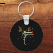 Speculum Reindeer Xmas Light Medical Ob Gyn Nurse Schlüsselanhänger (Vorderseite)