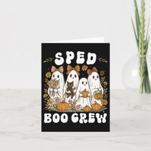Sped Boo Crew Special Ed Teacher Team Preppy Hallo Karte