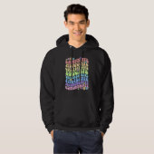 Sped Caffeinate Advocate Laminate Educate Groovy T Hoodie (Vorne ganz)