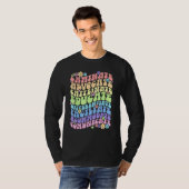 Sped Caffeinate Advocate Laminate Educate Groovy T T-Shirt (Vorne ganz)