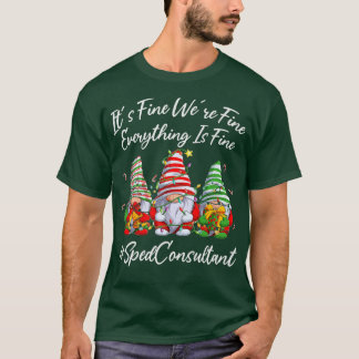 Sped Consultant Crew Everything Is Fine Christmas T-Shirt