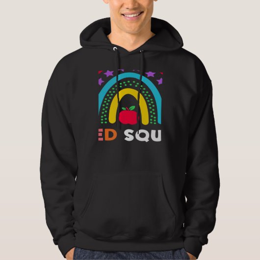Sped Crew Rainbow Special Education Teacher Back T Hoodie (Vorderseite)