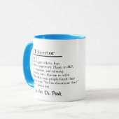 SPED Director Gift Mug with Custom Name Tasse (Vorderseite Links)
