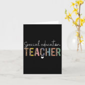 Sped Ed Special Bildung Lehrerin Sped Leopard Boh Karte (Gelbe Blume)