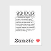 Sped-Lehrer Aufkleber (Blatt)