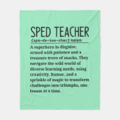Sped-Lehrer Fleecedecke (Vorderseite)
