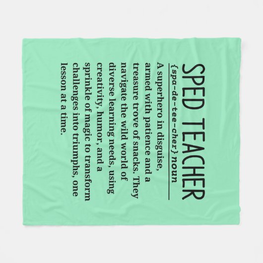 Sped-Lehrer Fleecedecke (Vorderseite (Horizontal))