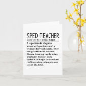 Sped-Lehrer Karte (Gelbe Blume)