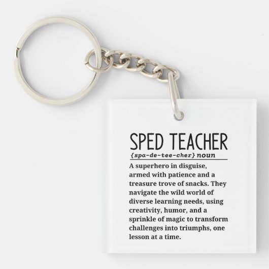 Sped-Lehrer Schlüsselanhänger (Vorderseite)