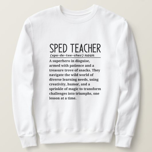 Sped-Lehrer Sweatshirt (Design vorne)