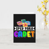 Sped Para Cadet zurück zur Schule Karte (Gelbe Blume)