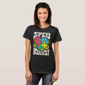 SPED Rocks Special Education Teacher Speducator Wo T-Shirt (Vorne ganz)