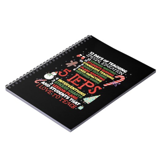 SPED School T-Shirt Funny Special Bildung Lehrer Notizblock (Linke Seite)