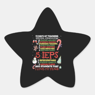 SPED School T-Shirt Funny Special Bildung Lehrer Stern-Aufkleber
