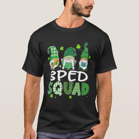 SPED Squad Gnomies St Patricks Day Teacher Boys Gi T-Shirt (Vorderseite)