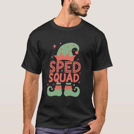 Sped Squad Special education for santa family chri T-Shirt (Vorderseite)