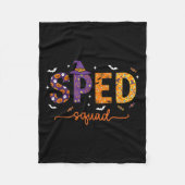 Sped Squad Team Special Education Teacher Hallowee Fleecedecke (Vorderseite)
