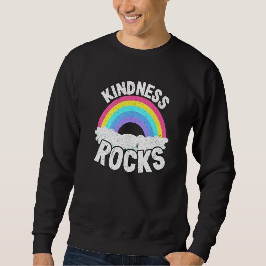 Sped Teacher Anti Bullying Hippie Rainbow Kindness Sweatshirt (Vorderseite)