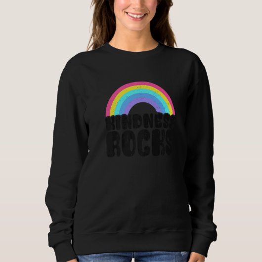 Sped Teacher Anti Bullying Hippie Rainbow Kindness Sweatshirt (Vorderseite)