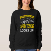 SPED Teacher Job Titel Mitarbeiter Funny Worker SP Sweatshirt (Vorderseite)