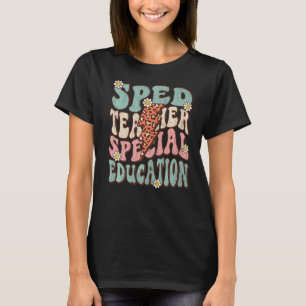 Sped Teacher Life Groovy Retro Besondere Bildung C T-Shirt
