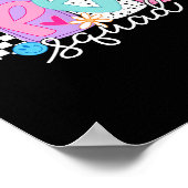 Sped Teacher Squad Floral Special Bildung Back T Poster (Ecke)