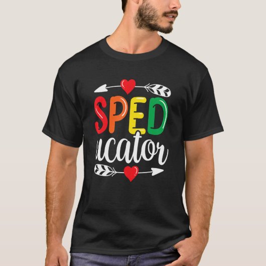 Sped Ucator Special Bildung Lehrer Niedlich Sped A T-Shirt (Vorderseite)