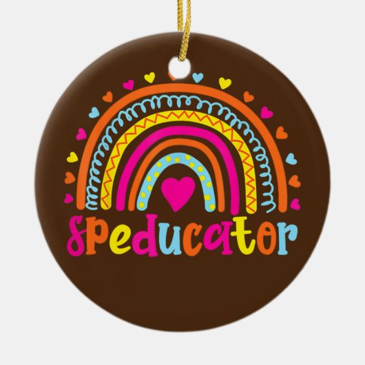 Speducer Special Bildung Teacher Sped Ed Keramik Ornament (Vorne)