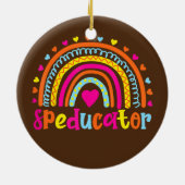 Speducer Special Bildung Teacher Sped Ed Keramik Ornament (Hinten)