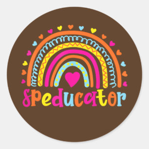 Speducer Special Bildung Teacher Sped Ed Runder Aufkleber