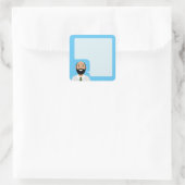 Speech Avatar Square Sticker (Tasche)