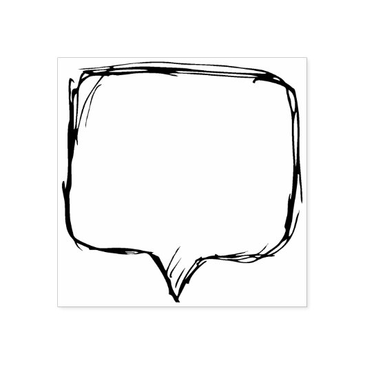 Speech Balloon Journal Gummistempel (Prägung)