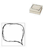 Speech Balloon Journal Gummistempel (Stempel)