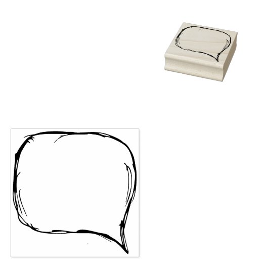 Speech Balloon Journal Gummistempel (Stempel)