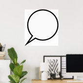 Speech Balloon Poster (Heimbüro)