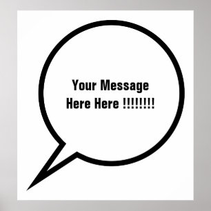 Speech Balloon Poster