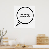 Speech Balloon Poster (Küche)