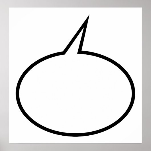 Speech Balloon Poster (Vorne)