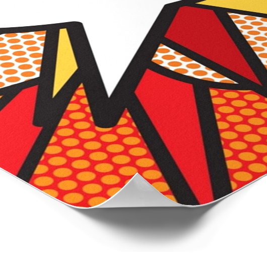 Speech Bubble Comic Buch Flash Modern Art Pop Cult Poster (Ecke)