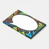 Speech Bubble Fun Colorful Comic Book Post-it Klebezettel (angewinkelt)