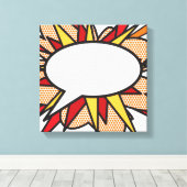 Speech Bubble Modern Fun Trendy Comic Book Leinwanddruck (Insitu (Holzboden))