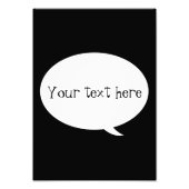 Speech Bubble - Your Custom Text Fotodruck (Vorne)