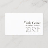 Speech Cloud Tweete Bird Babysitting Childcare Car Visitenkarte (Rückseite)