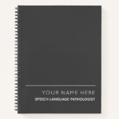 Speech Language Pathologe Custom Spiral Notebook Notizblock (Vorderseite)