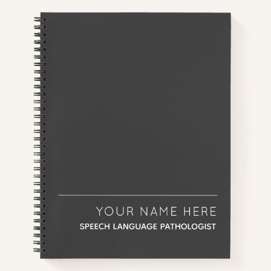 Speech Language Pathologe Custom Spiral Notebook Notizblock (Vorderseite)